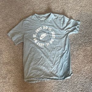 Grey Nike Just Do It T, Medium